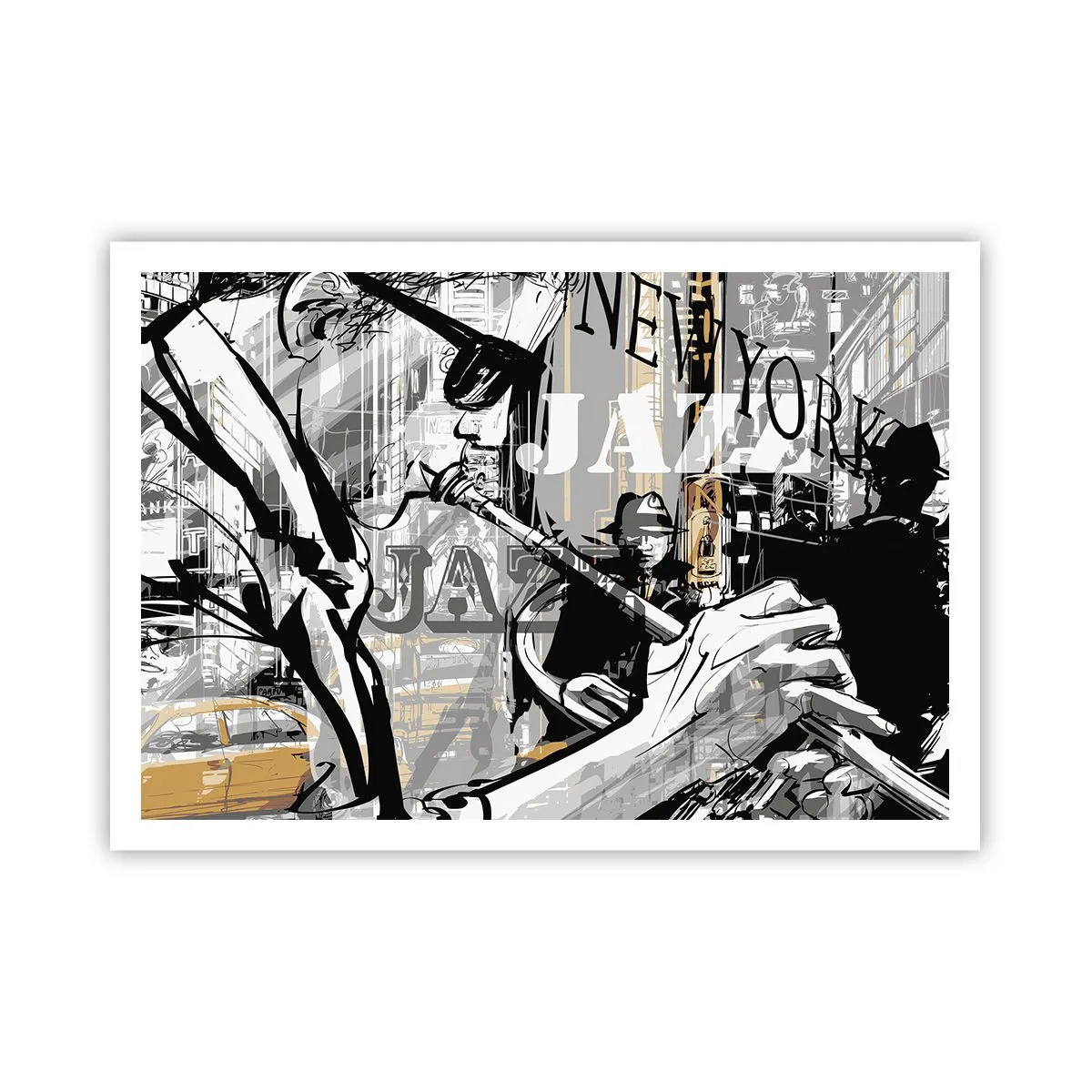 Poster - In the Rhythm of New York - 100x70 cm