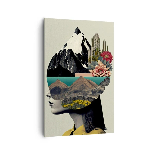 Canvas picture - Woman - Always a Mystery - 80x120 cm