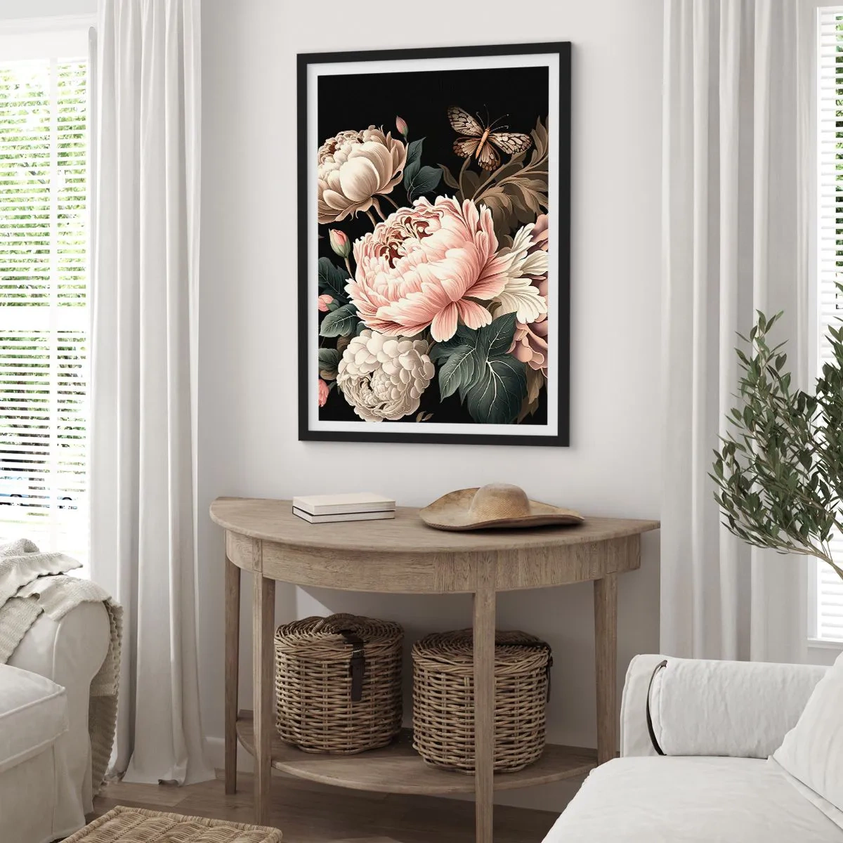 Poster in black frame - Baroque Style - 30x40 cm