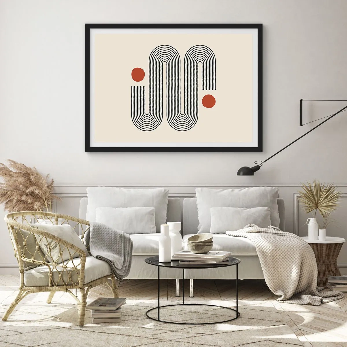 Poster in black frame - From Beginning till the End - 40x30 cm