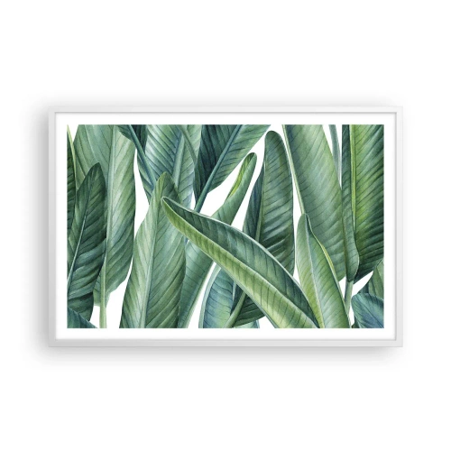 Poster in white frmae - Only Green Itself - 91x61 cm