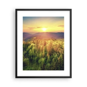 Poster in black frame - Peaks and Summits - 40x50 cm