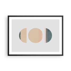 Poster in black frame - Wheel after a Wheel - 70x50 cm