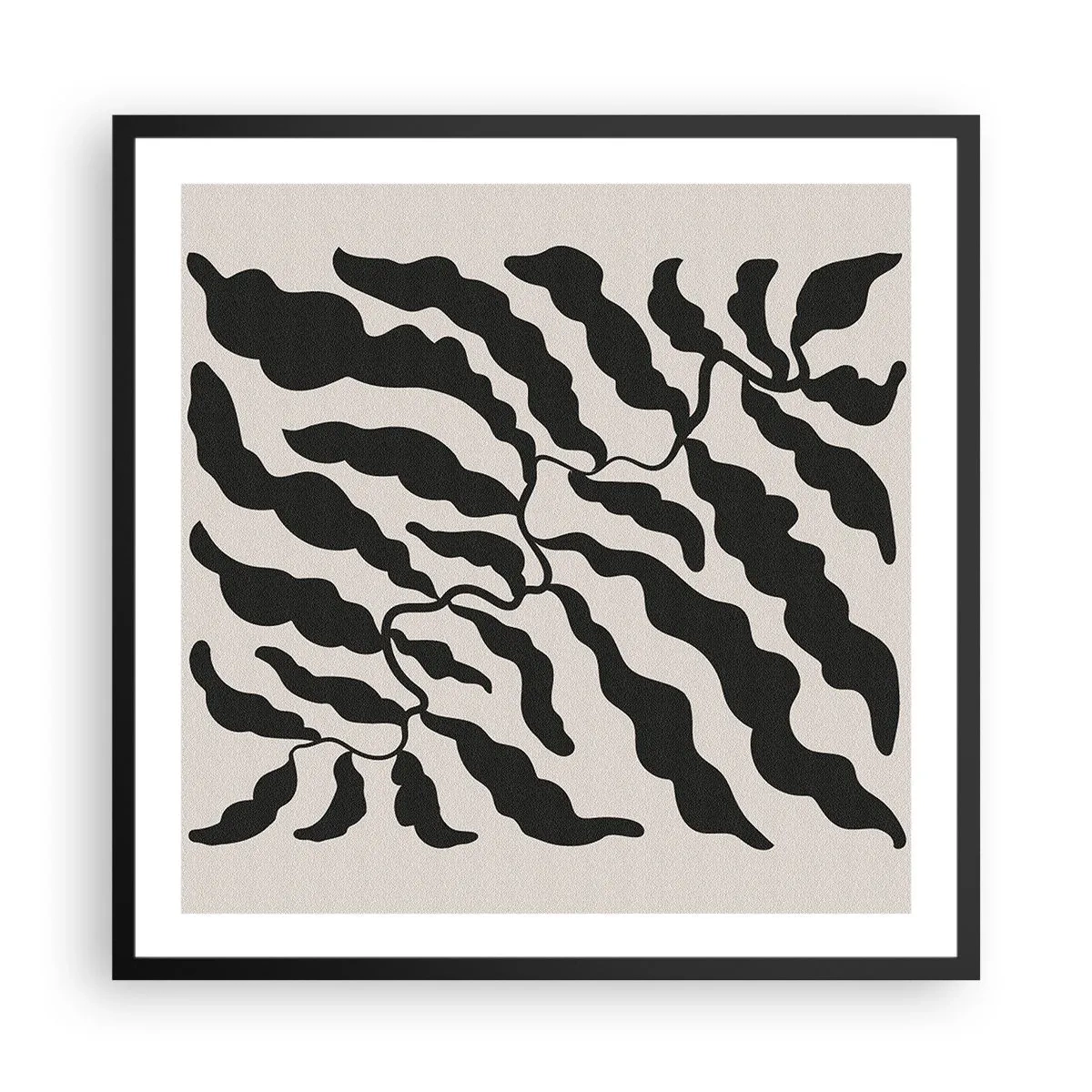 Poster in black frame - Nature of a Square - 60x60 cm