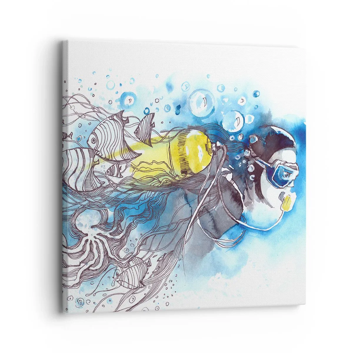 Canvas picture - Big Blue - 30x30 cm