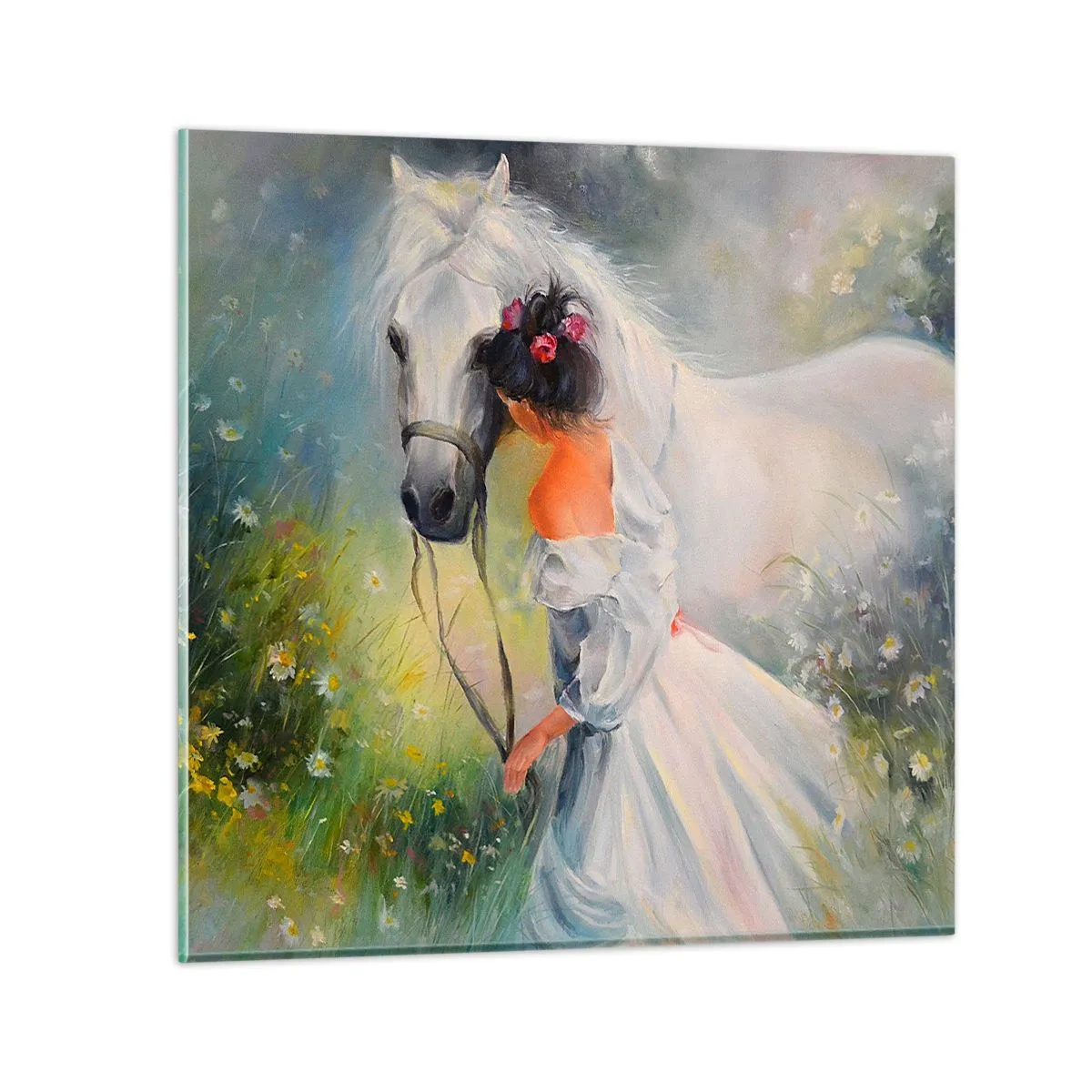 Glass picture - Like from a Beautiful Dream - 30x30 cm