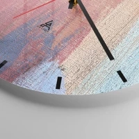 Clock face with lines