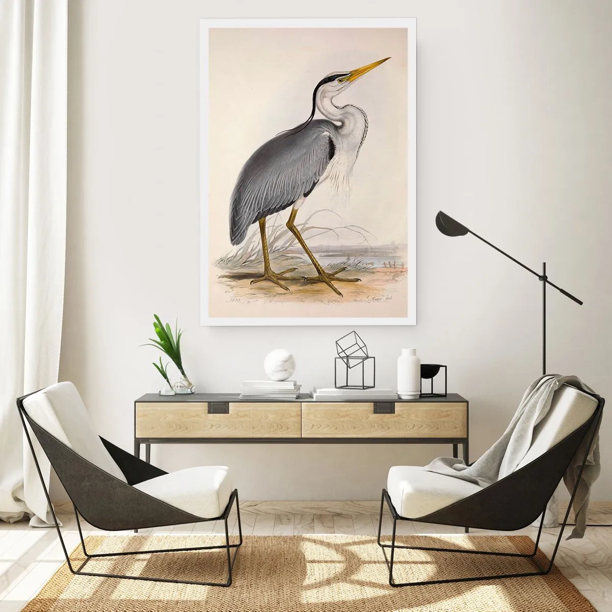 Poster - Charm of a Heron - 61x91 cm