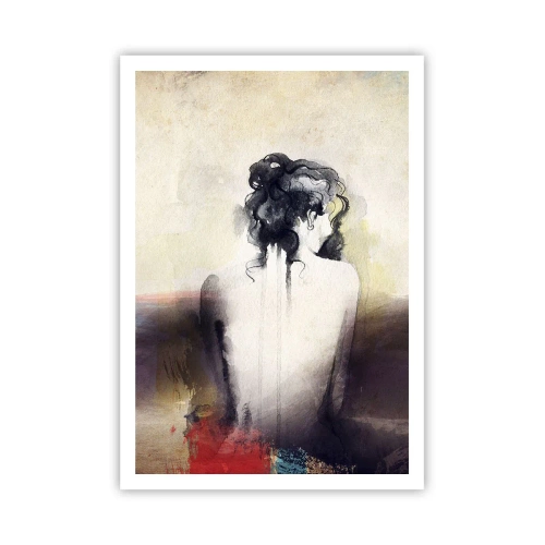 Poster - Gentle Lines, Oval Shapes - 70x100 cm