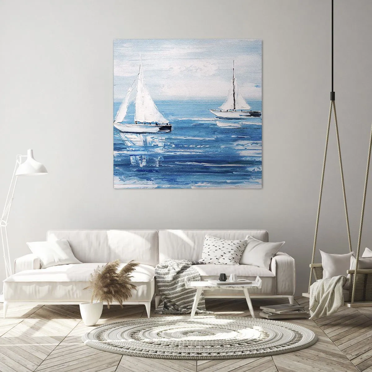 Canvas picture - With a Friend by the Side - 40x40 cm