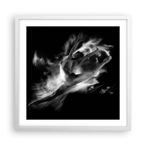 Poster in white frmae - Stopped i in Flight - 50x50 cm