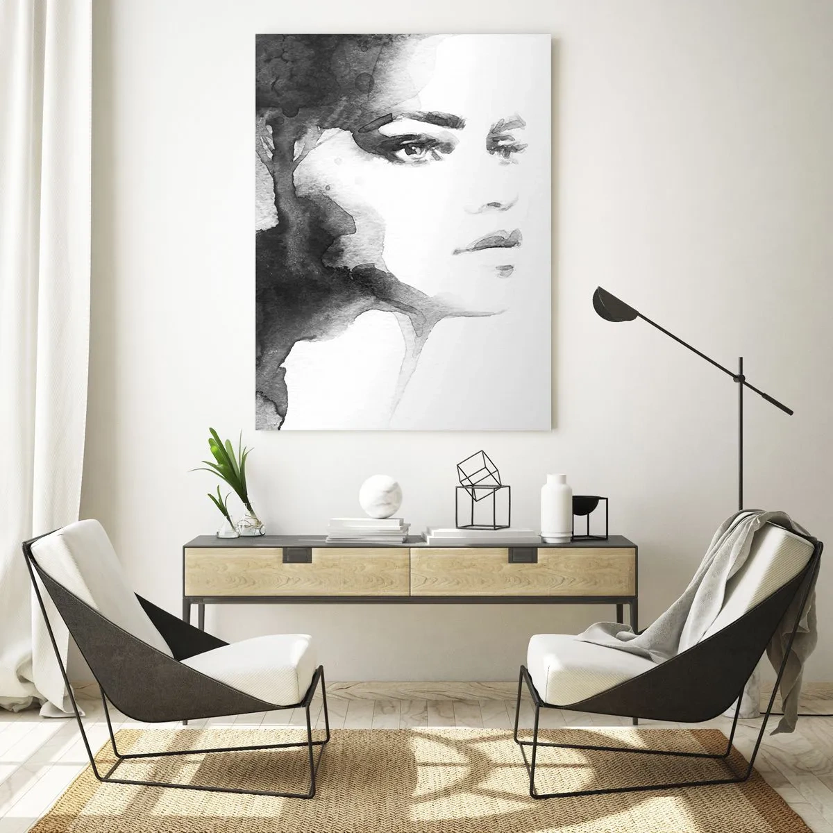 Glass picture - Created from Mystery and Mist - 50x70 cm