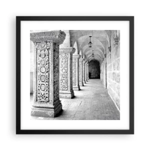 Poster in black frame - Where is this Going...? - 40x40 cm