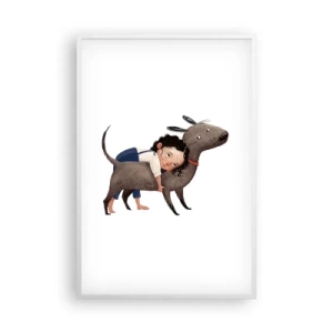 Poster in white frmae - Best Friends - 61x91 cm