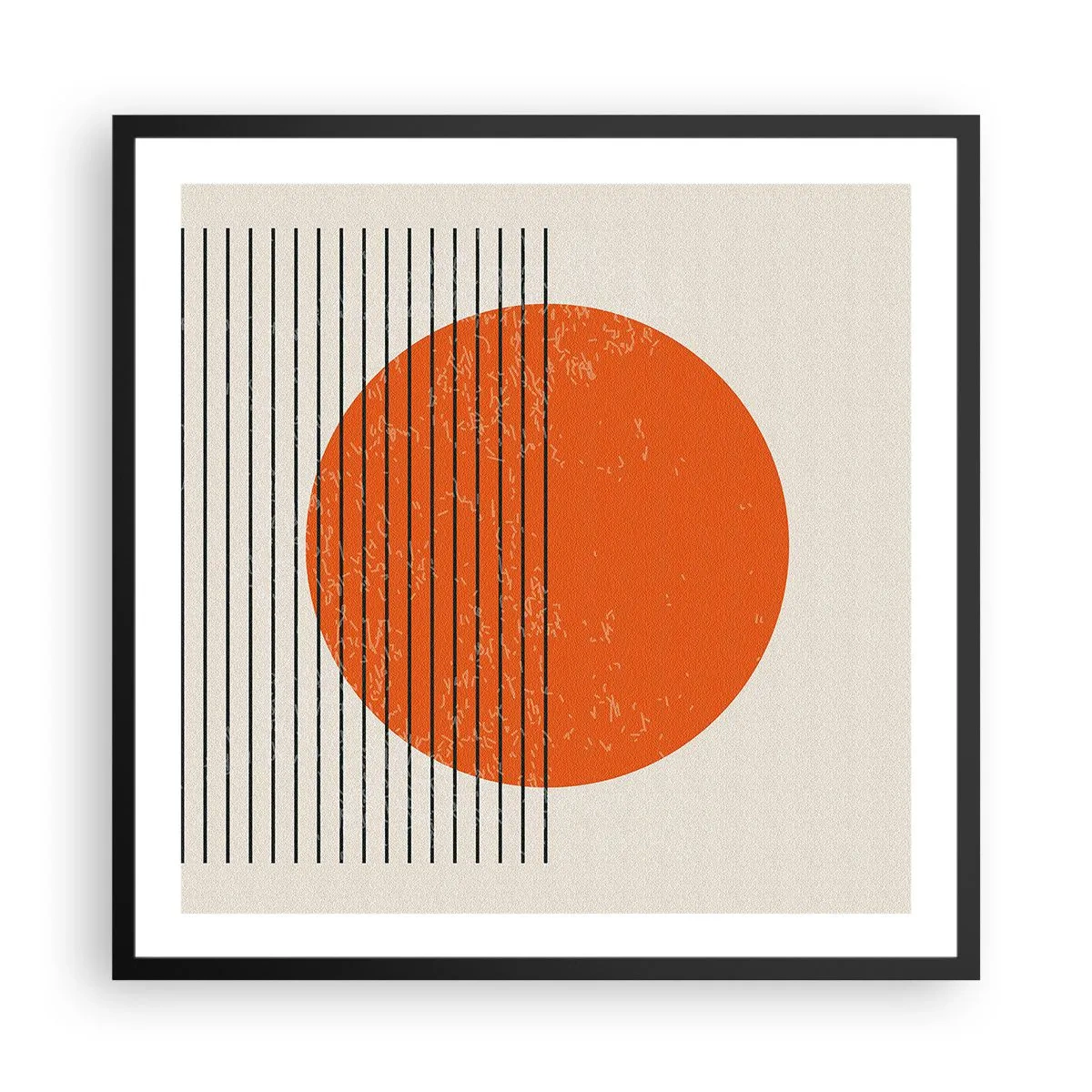 Poster in black frame - Always the Sun - 60x60 cm