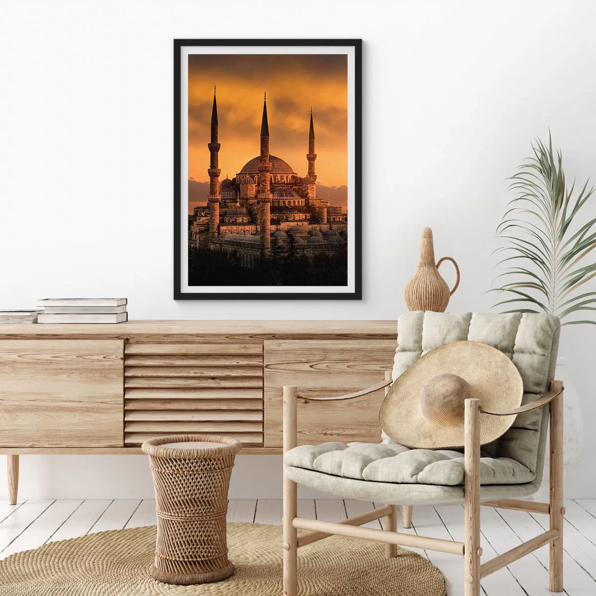 Poster in black frame - God Is Great - 70x100 cm