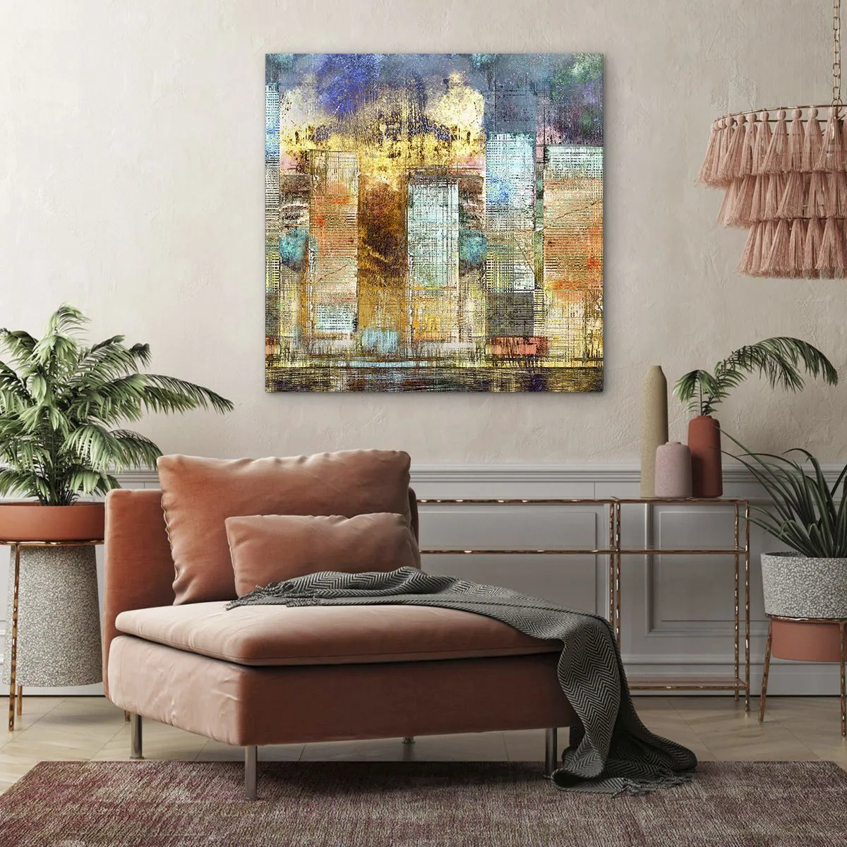 Canvas picture - Sunny Metropolis - 70x70 cm
