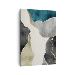 Canvas picture - Mosaic Composition with a Gold Thread - 70x100 cm