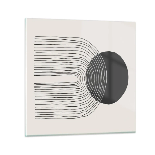 Glass picture - Trembling and Certainty - 30x30 cm