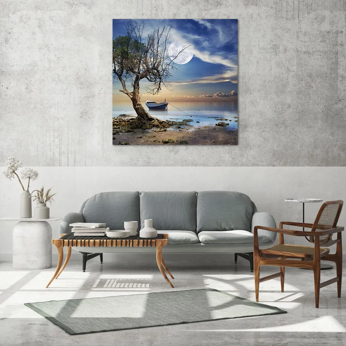 Glass picture - Is this the Beginning or the End? - 50x50 cm