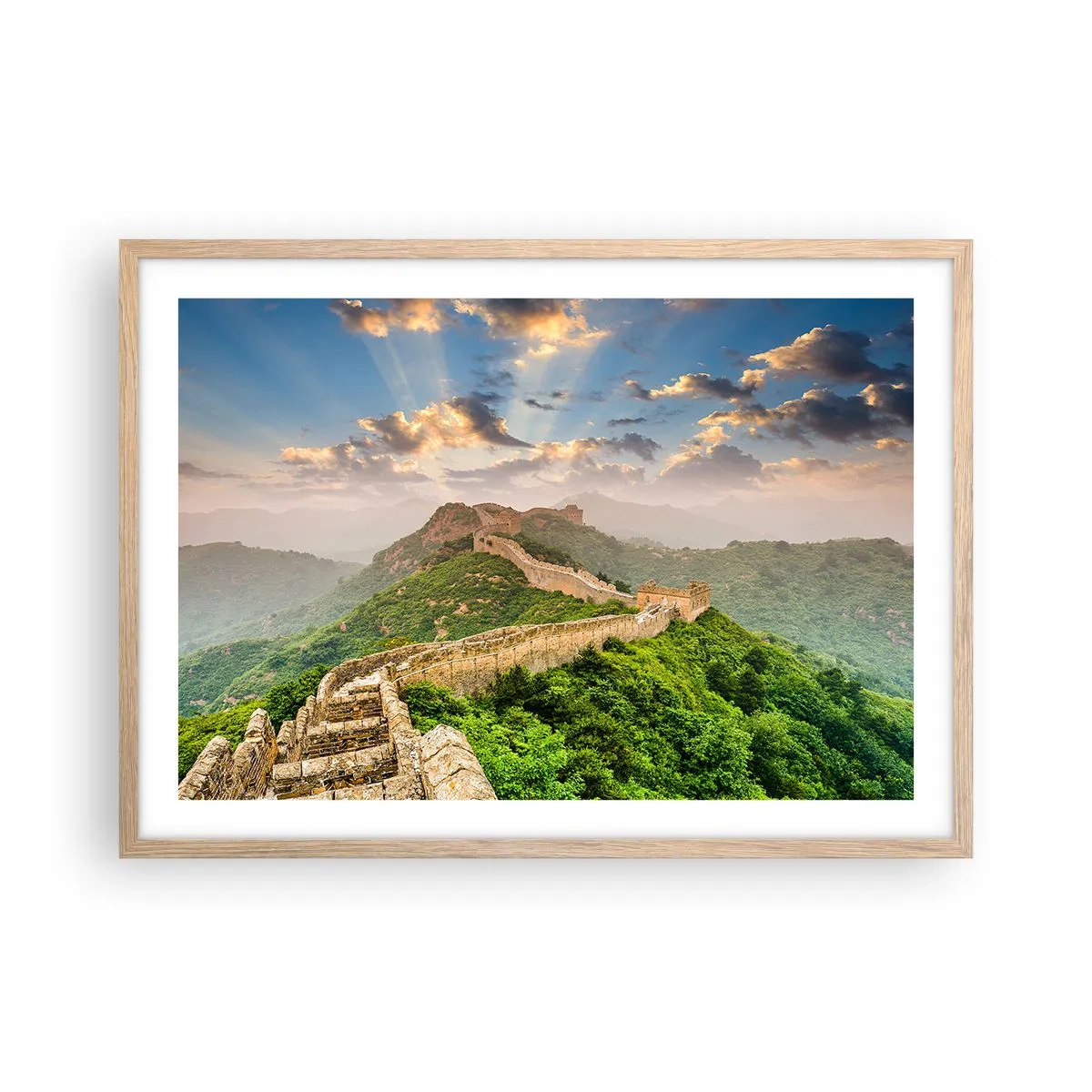 Poster in light oak frame - Neverending Grandeur - 70x50 cm
