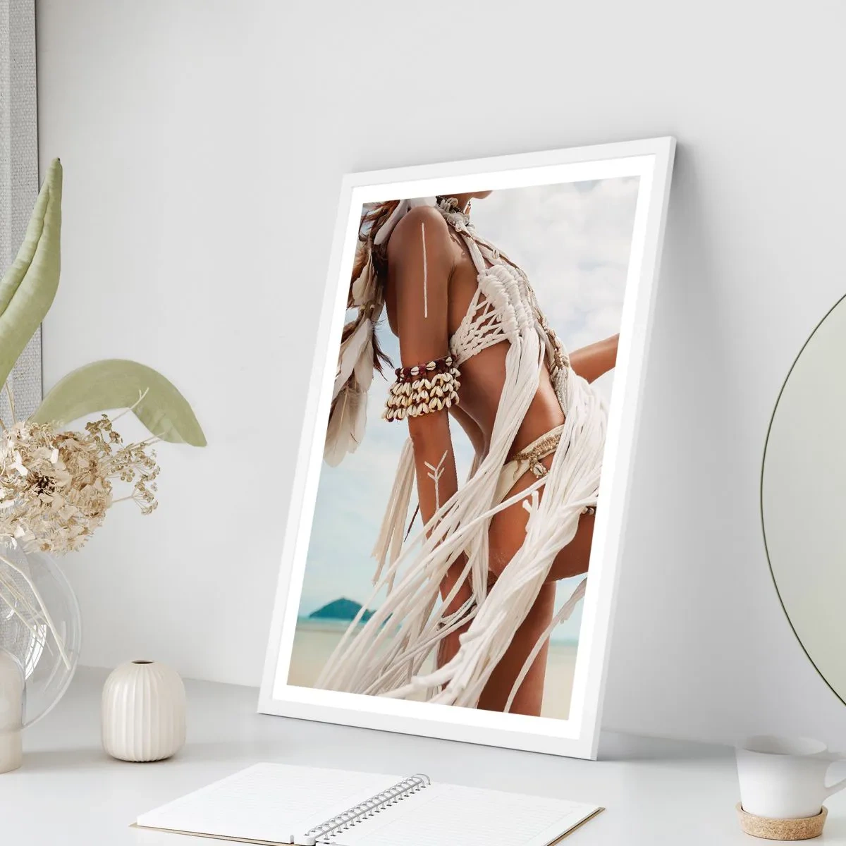 Poster in white frmae - Priestess of the Sun - 30x40 cm