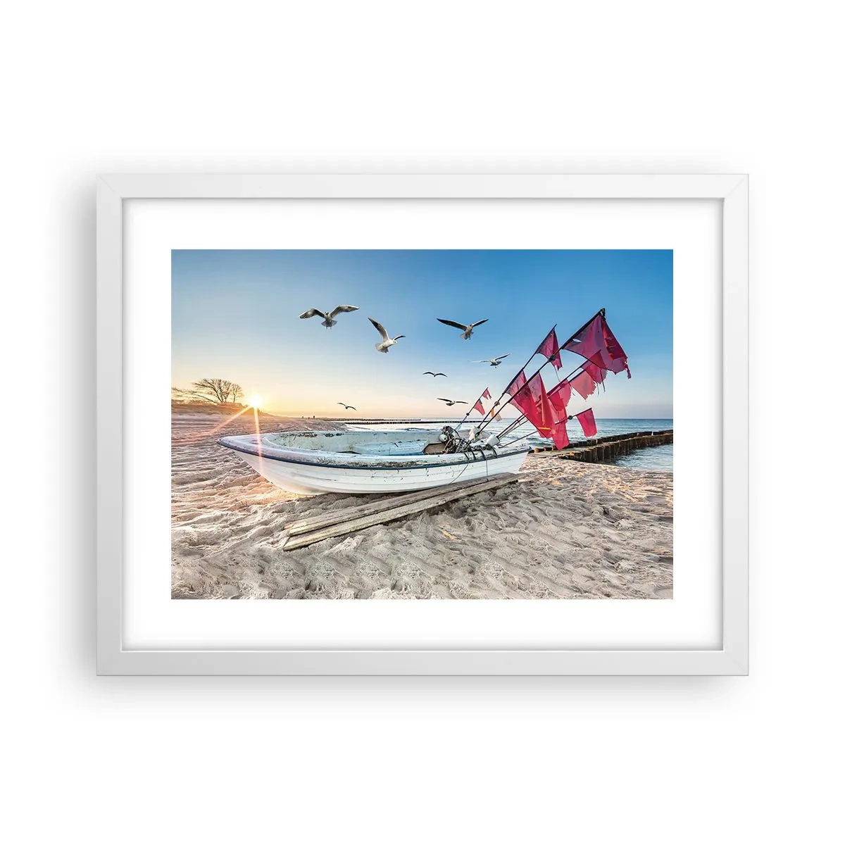 Poster in white frmae - Deserved Rest - 40x30 cm