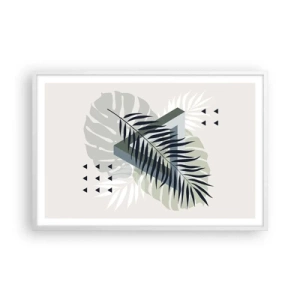Poster in white frmae - Nature and Geometry - Two Orders? - 91x61 cm