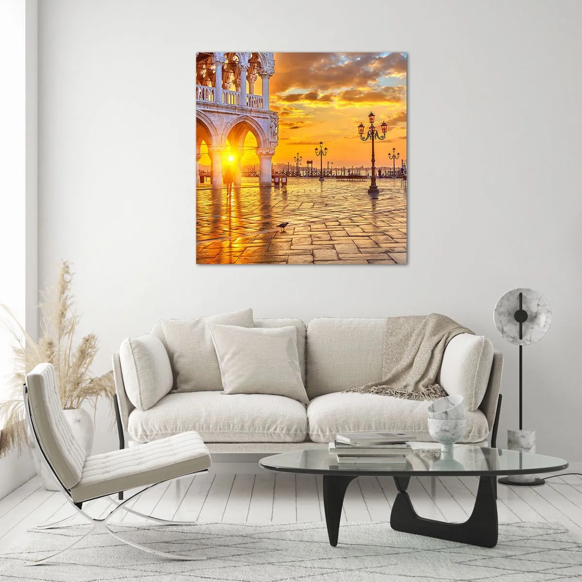 Glass picture - Where Is Everybody? - 50x50 cm