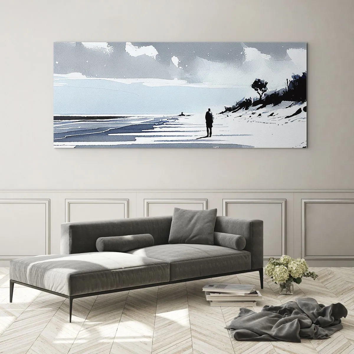 Glass picture - All Alone - 100x40 cm