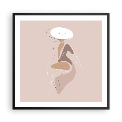 Poster in black frame - Being a Lady - 60x60 cm