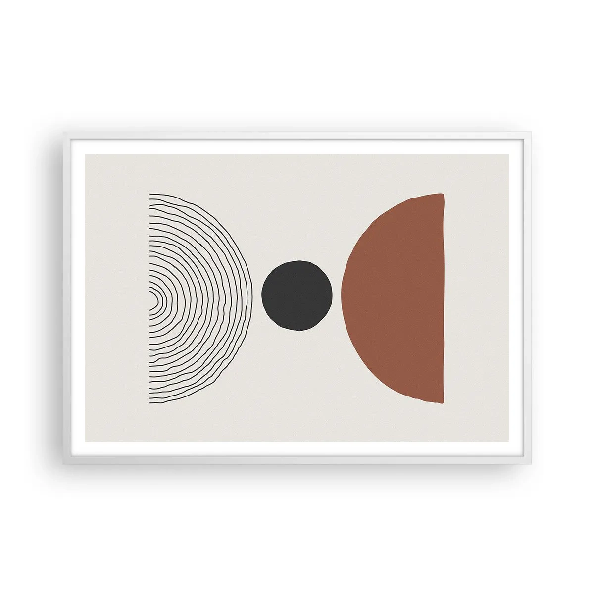 Poster in white frmae - In the Centre of Attention - 100x70 cm