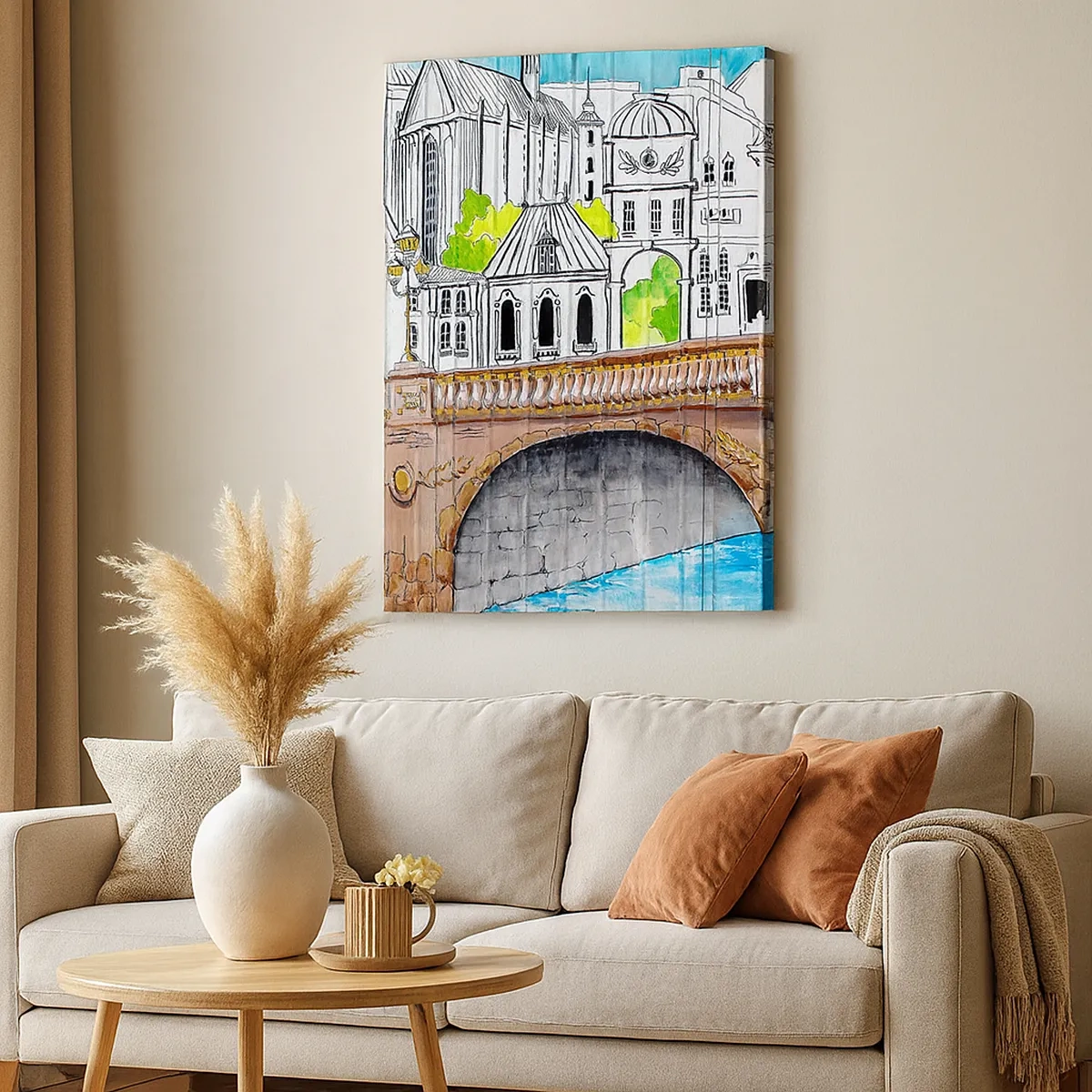Canvas picture - City Pretty as a Picture - 50x70 cm