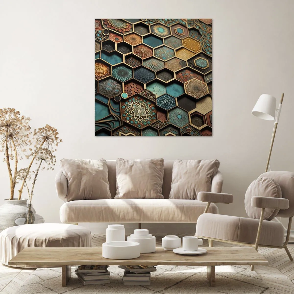Canvas picture - Arabic Ornaments - Variation - 50x50 cm