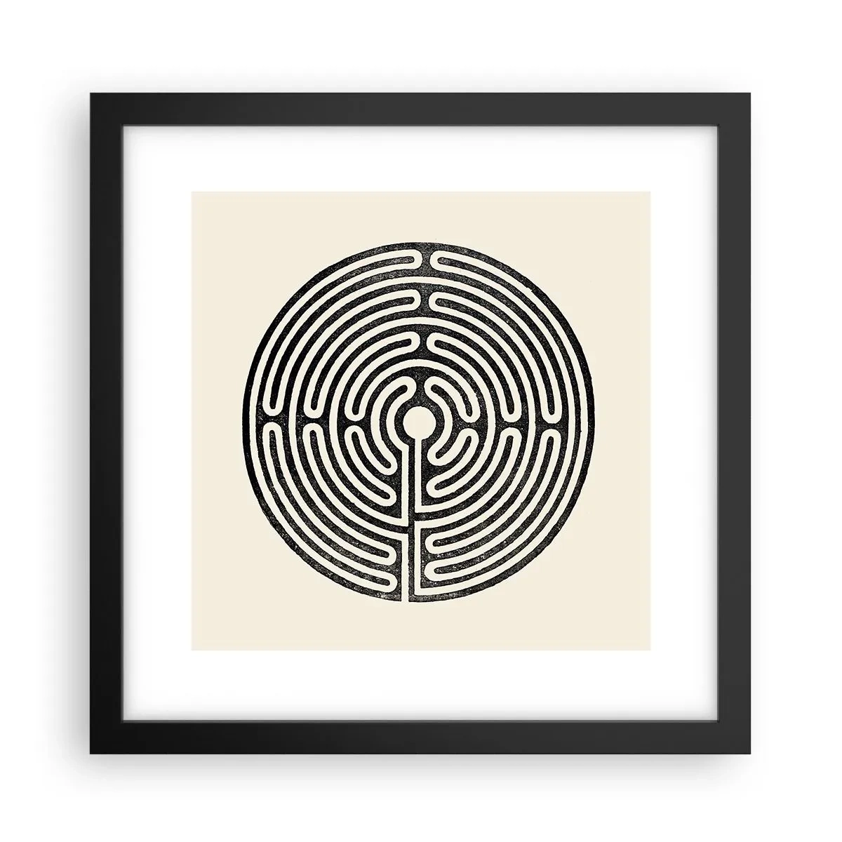 Poster in black frame - Mysterious Order - 30x30 cm