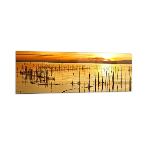 Glass picture - At a Fishery - 160x50 cm