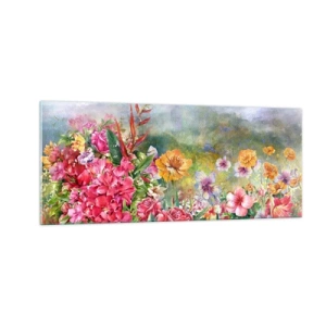 Glass picture - Garden which Went Crazy - 100x40 cm