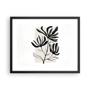 Poster in black frame - Sketch for a Herbarium - 50x40 cm