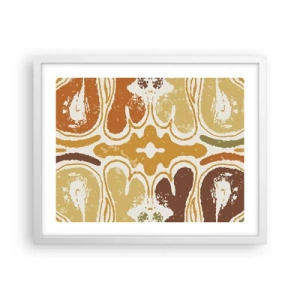 Poster in white frmae - Sentimental Abstract - 50x40 cm