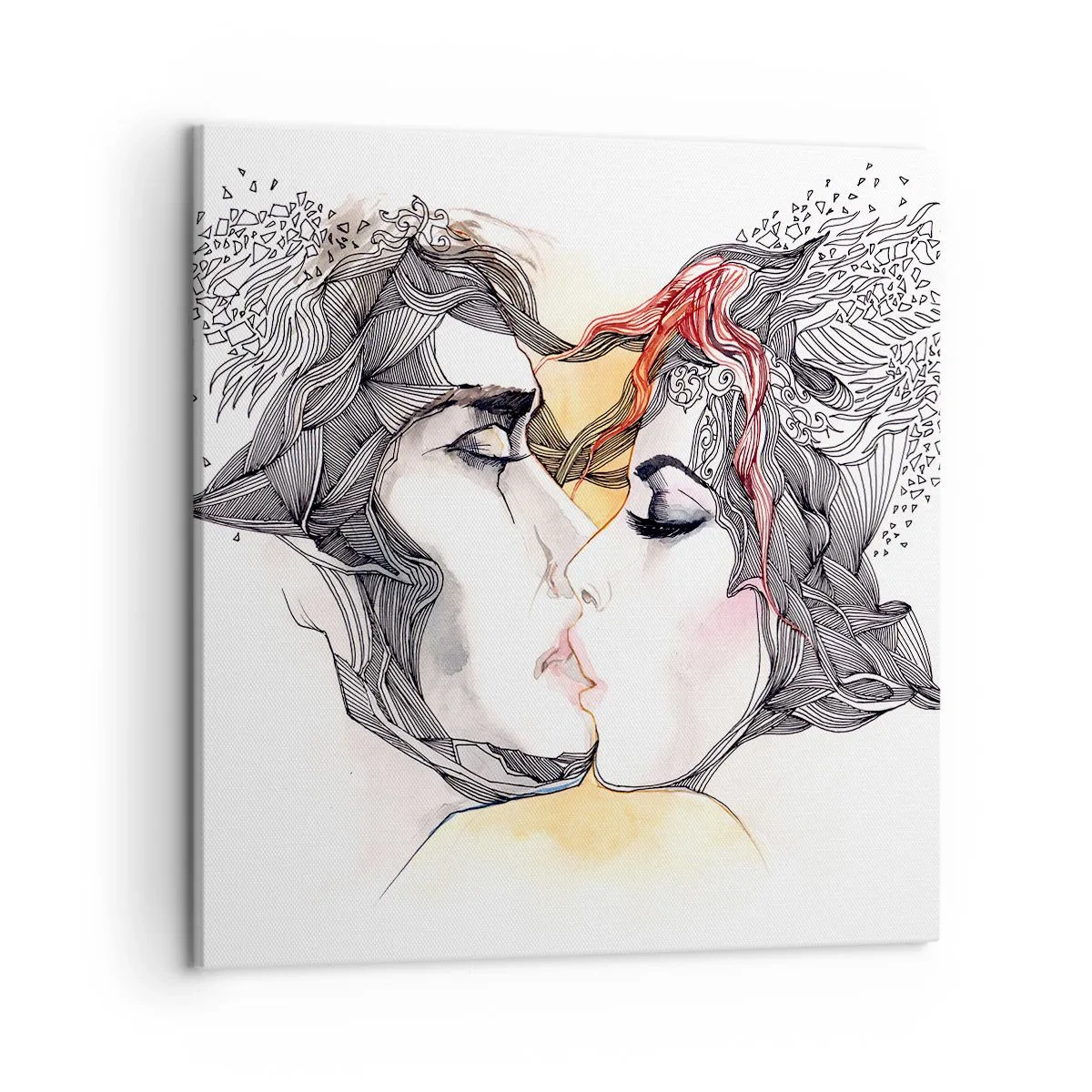 Canvas picture - World Does Not Exist - 50x50 cm