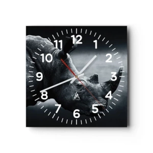 Wall clock - Clock on glass - Right Profile - 30x30 cm