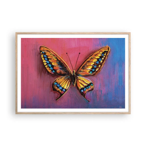 Poster in light oak frame - Jewel of Nature - 100x70 cm