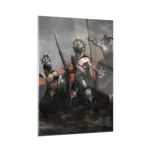 Glass picture - With Your Shield Or on It - 50x70 cm