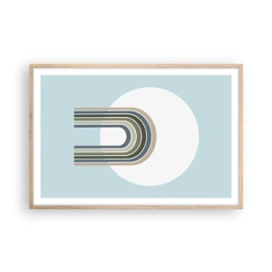 Poster in light oak frame - Irresistible Attraction - 91x61 cm