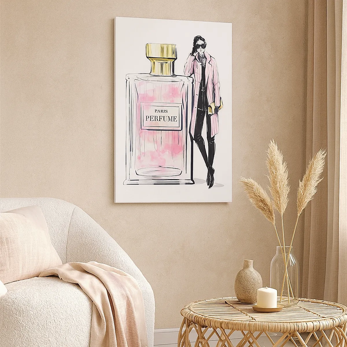 Canvas picture - Parisian Sensuality - 50x70 cm