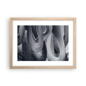 Poster in light oak frame - Fluidity of Reality - 40x30 cm