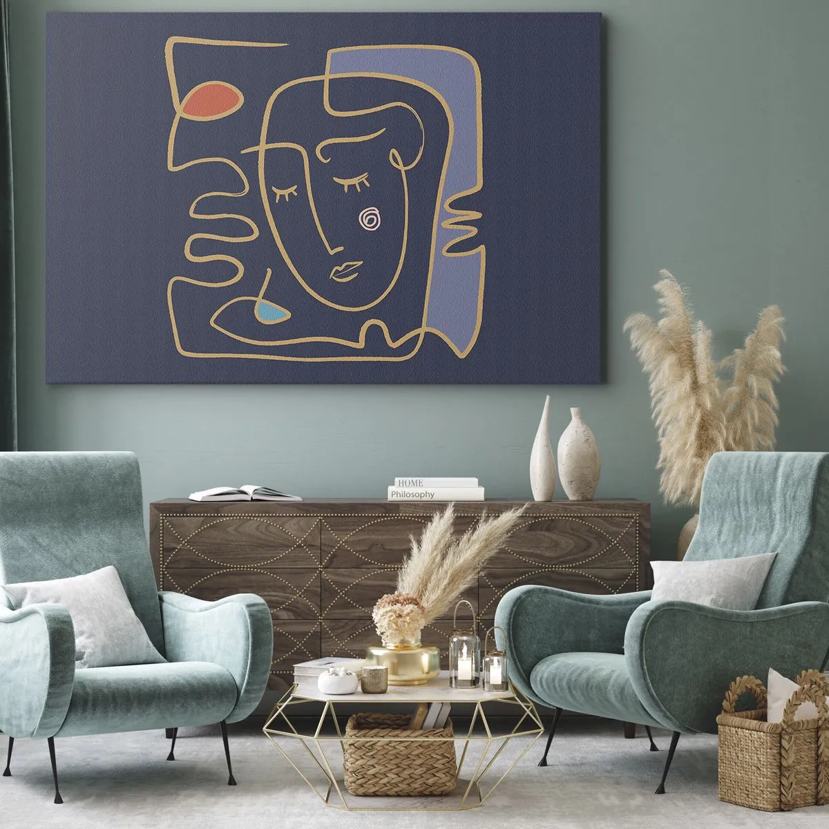 Canvas picture - Deeply In Thoughts - 120x80 cm