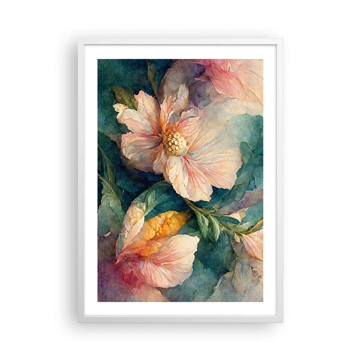 Poster in white frmae - Sheer Subtelty - 50x70 cm