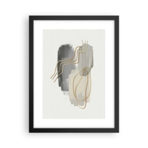 Poster in black frame - Persistance and Movement - 30x40 cm