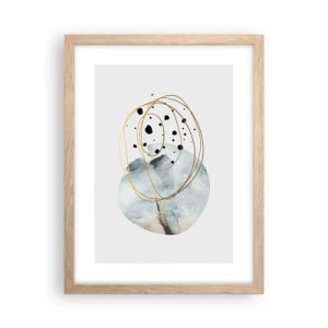 Poster in light oak frame - In the Embrace of Space - 30x40 cm